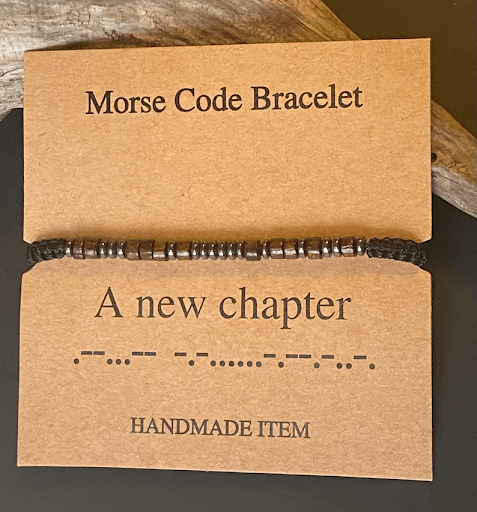 Morse code bracelet as a going away gift