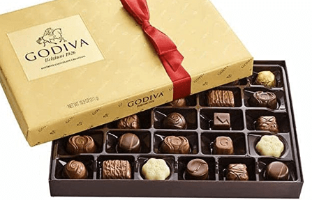 Fancy chocolate from Godiva that would make a unique employee gift.