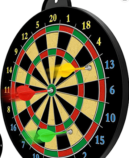 Mini dart board magnetic version from CUKU that would make a unique employee gift.