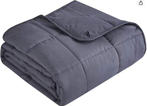 Weighted blanket from TOPCEE that would make a unique gift idea for an employee.