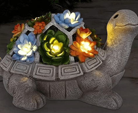Solar turtle from Nacome with LED lights on the shell that would make a unique employee gift