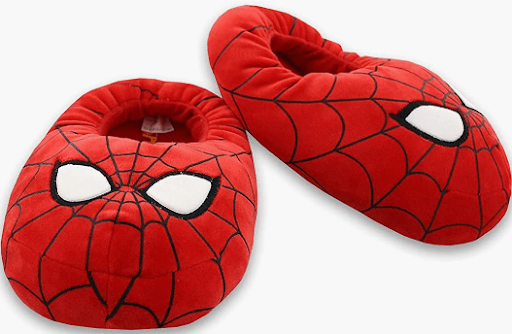 Spider-Man slippers that would make a unique employee gift.