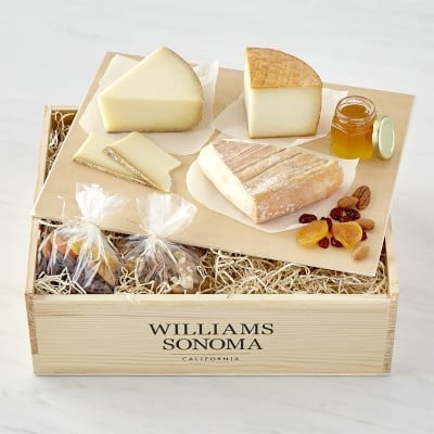 Gourmet European Cheese Basket from Williams Sonoma retirement gift for women