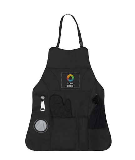 Grill master apron kit as a company swag idea