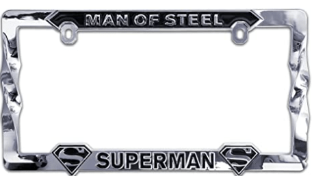 Superman license plate frame that would make a unique employee gift.