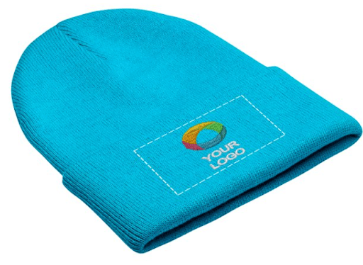 Company-branded beanies from Vistaprint that would make a unique employee gift.
