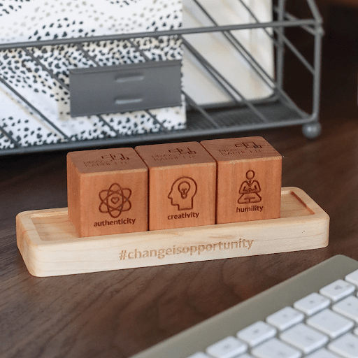 Core values blocks as a going away gift