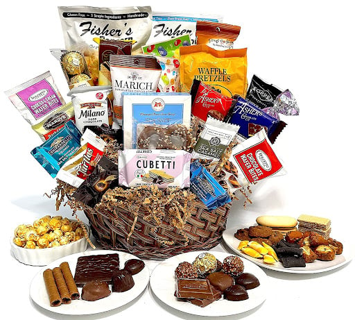 Gourmet Sweets Basket from Gifts of Gourmet retirement gift for women