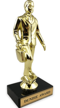 The Office Dundie award that would make a unique employee gift.