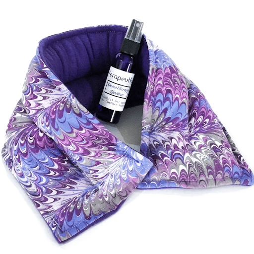 “A warm hug” aroma therapy microwavable neck wrap or neck pillow as a going away gift