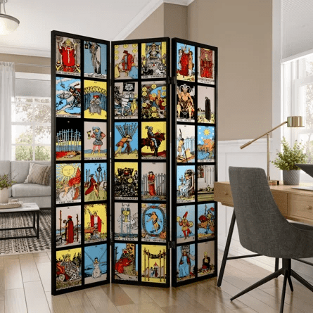 Privacy feature room divider as an office decor idea