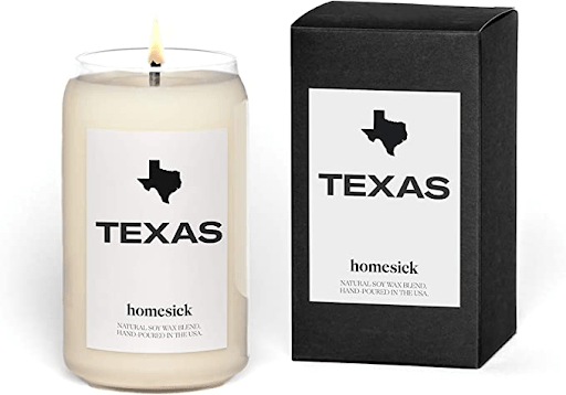 Homesick Texas candle as a going away gift
