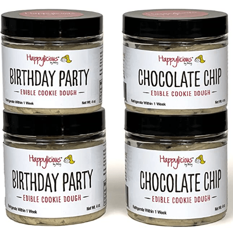 Edible cookie dough from Happylicious that would make a unique employee gift.
