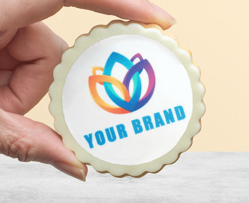 Office party or event cookies as a company swag idea