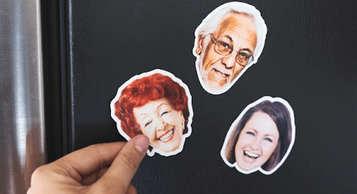 Face stickers as a going away gift