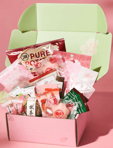 Bokksu box featuring authentic Japanese snacks that would make a unique employee gift.