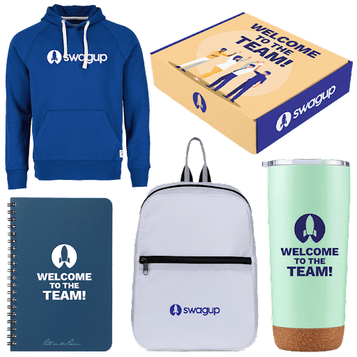 Welcome gift pack as a company swag idea