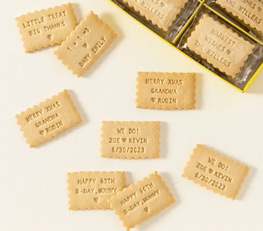 Customizable shortbread cookies from Uncommon Goods that would make a unique employee gift.