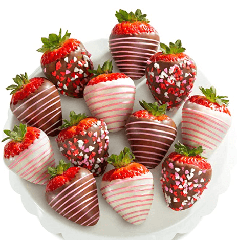 Chocolate-covered strawberries from A Gift Inside that would make a unique employee gift.