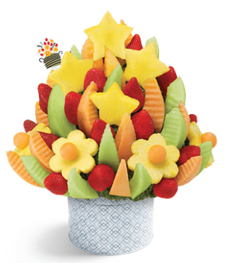 Edible arrangement that would make a unique gift for an employee.