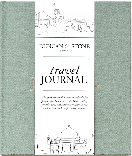 Travel journal and scrapbook from Duncan & Stone as a thank you gift
