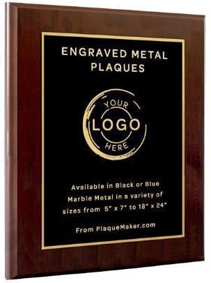 An image of one of many retirement gift ideas, a PlaqueMaker customized plaque