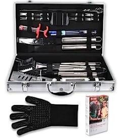 An image of one of many retirement gift ideas, a Commercial Chef barbecue accessories set