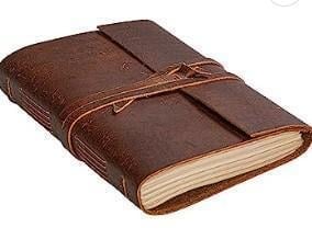 An image of one of many retirement gift ideas, a HLC leather journal