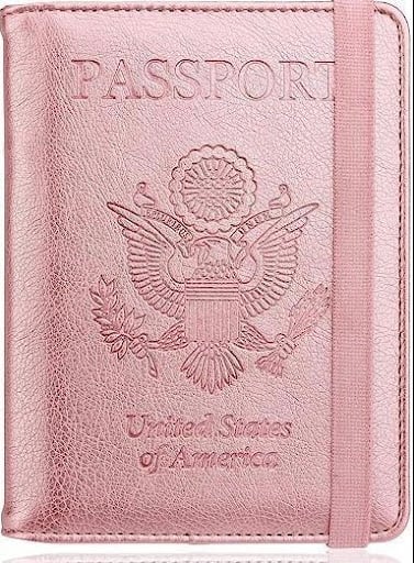 An image of one of many retirement gift ideas, a WALNEW passport case 