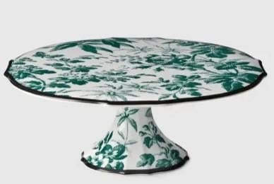 An image of one of many retirement gift ideas, a Gucci Herbarium Cake Stand