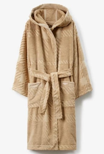 An image of one of many retirement gift ideas, a Burberry cotton robe