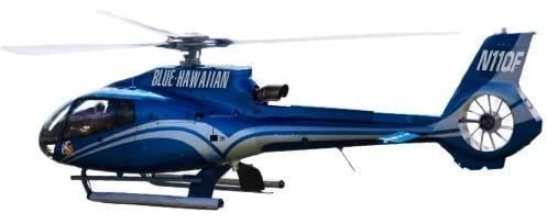 An image of one of many retirement gift ideas, a Blue Hawaiian helicopter tour