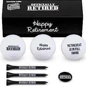 An image of one of many retirement gift ideas, Horrible Balls golf balls