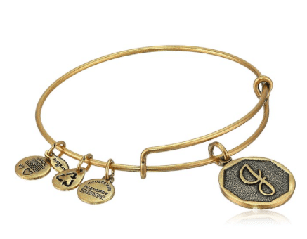 Alex and Ani Initial Expandable Wire Bangle Bracelet